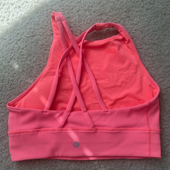 Lululemon Energy Bra High Neck Long Line Rib *Medium Support Size 6 - Picture 6 of 7
